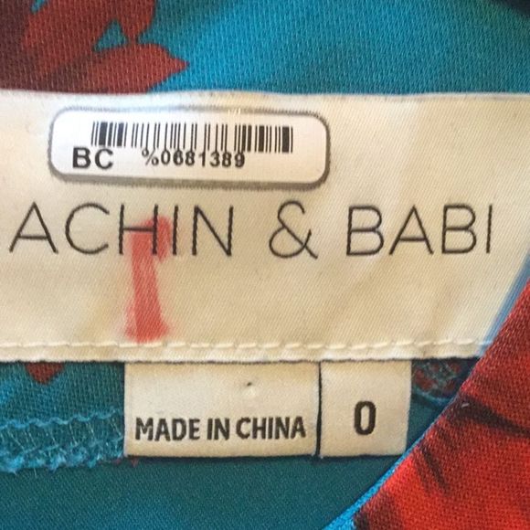 Sachin Babi April Floral Dress w One Draped Sleeve - Picture 12 of 16